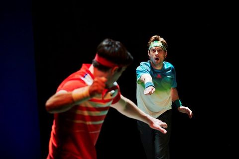 Production photograph from The Last Match at City Theatre Company.
