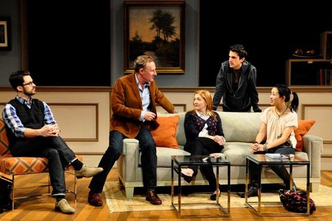 Production photograph from Seminar at City Theatre Company.
