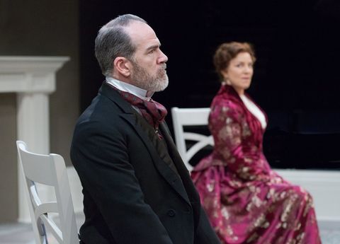 Production photograph from A Doll's House, Part 2 at Arden Theatre Company.