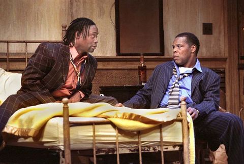 Production photograph from Topdog/Underdog at City Theatre Company.
