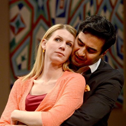 Production photograph from Disgraced at Pittsburgh Public Theater.
