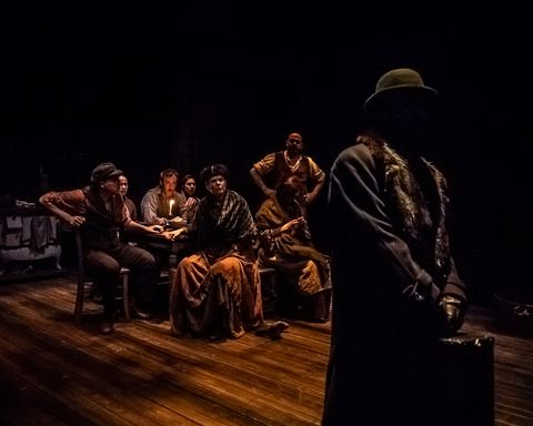 Production photograph from Oil at Olney Theatre Center.