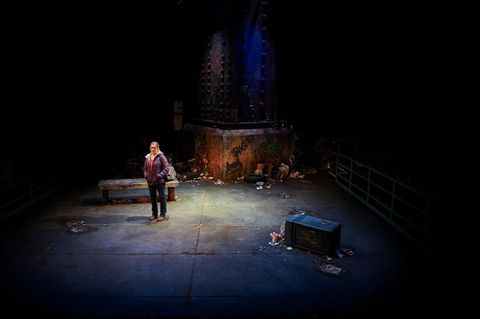 Production photograph from Ironbound at City Theatre Company.